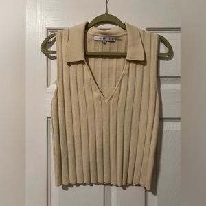 Sleeveless Collared Top